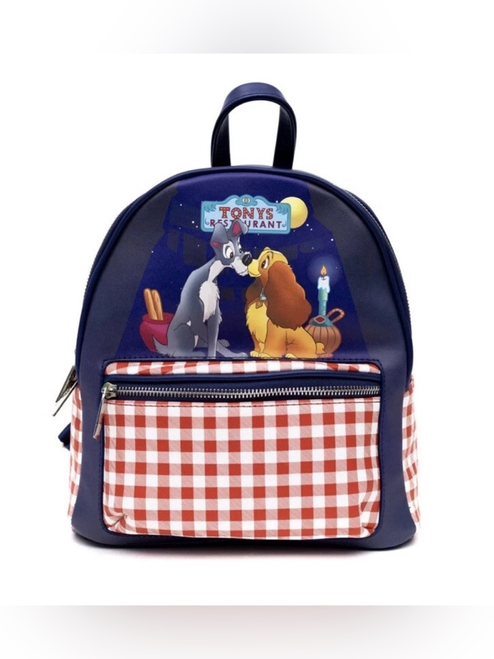 DANIELLE NICOLE DISNEY LADY & THE TRAMP KISSING MINI BACKPACK NEW